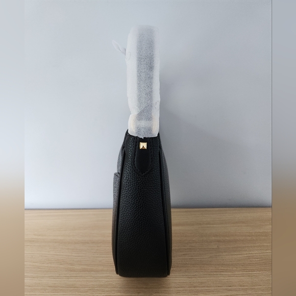 NWT MICHAEL KORS Dover Signature Large Half Moon Shoulder Bag Black - Picture 7 of 7